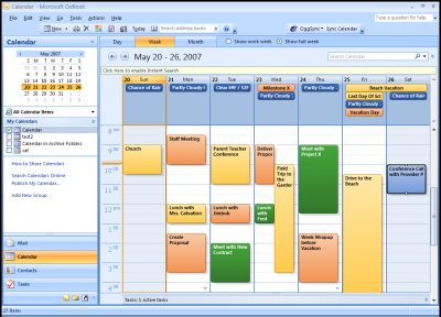 Image.3 Synced with Outlook 2007