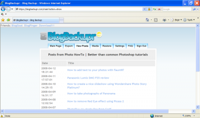 Viewing the Contents of URL