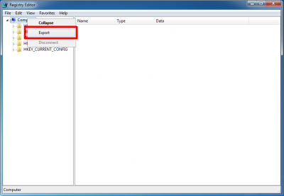 Windows 7 registry backup