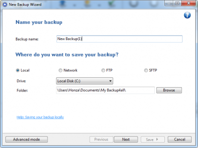 Backup4all Professional 4.3