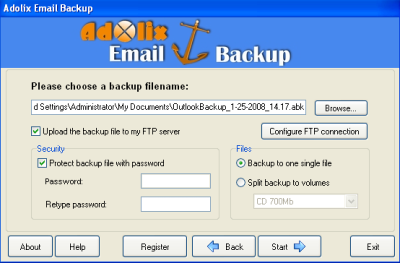 Adolix Email Backup