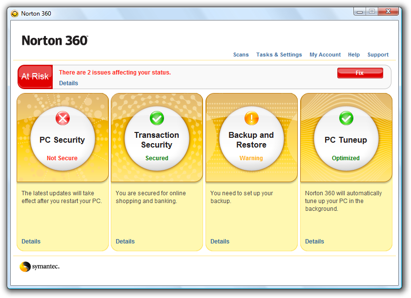 Backup with Symantec Norton 360 | Backup HowTo