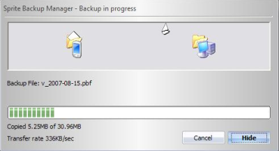 Sprite Backup Manager