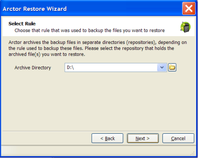 Arctor Disk2Disk Backup