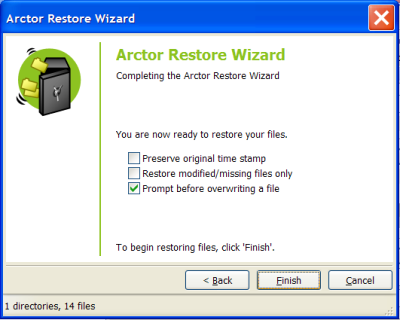 Arctor Disk2Disk Backup