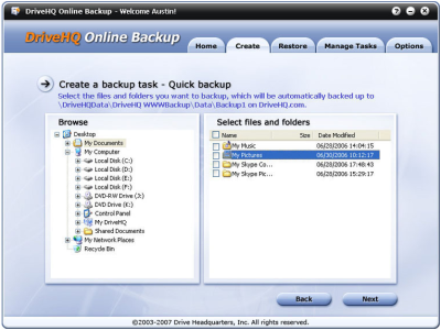 DriveHQ Online Backup