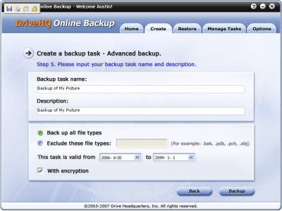 DriveHQ Online Backup