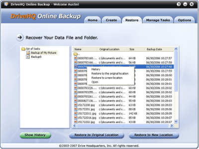 DriveHQ Online Backup