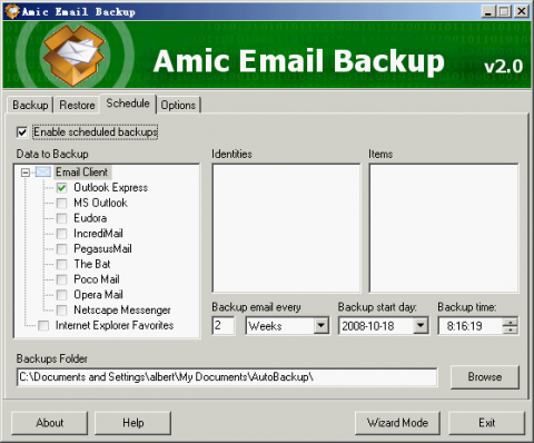 Amic Email Backup