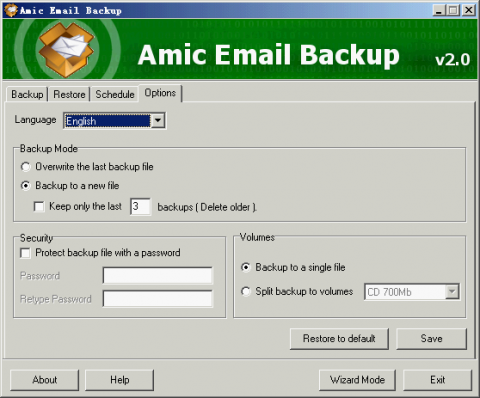 Amic Email Backup