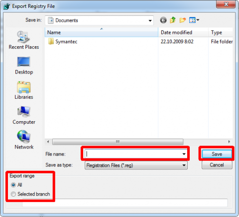 Windows 7 registry backup