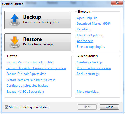 Backup4all Professional 4.3