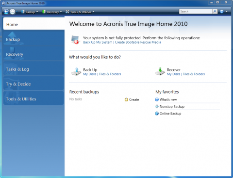 Acronis True Image Home 2010