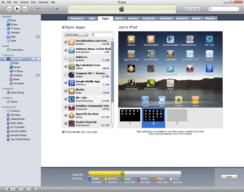 Apple iPad backup and iTunes