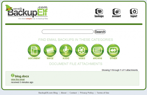 BackupElf.com - easy to use online backup